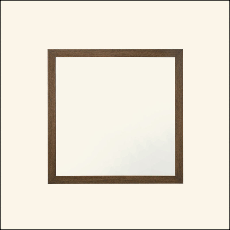 Oak Finish Mirror
