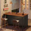 Table de bar à 3 niveaux avec rangement, table de pub moderne à hauteur de comptoir de 55 po pour cuisine Bistro-1727273960