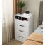 Meuble-lavabo 3 en 1 avec miroir rabattable, petit ensemble de meuble-lavabo avec bureau en verre visible, coiffeuse compacte avec 3 tiroirs, coiffeuse-593644798