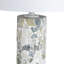 Lampe de table en cristal 31 po avec abat-jour blanc