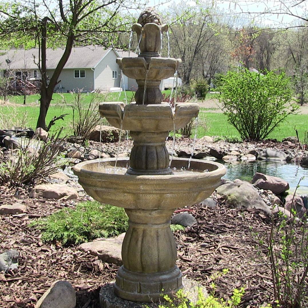 Fleur De Lis Living Galles Weather Resistant Floor Fountain & Reviews ...