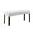 Rebeca Contemporary Upholstered Dining Bench, Gray
