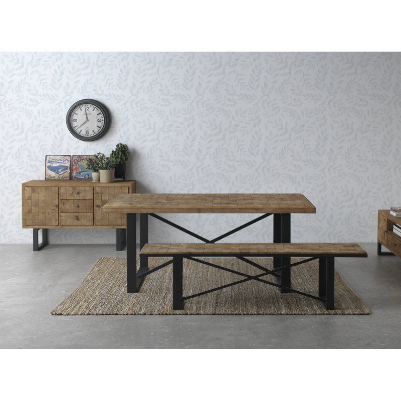 Aavash Metal Base Dining Table