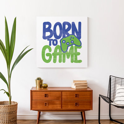 Born to Game Canvas Print