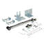 Trousse de quincaillerie pour porte de grange unique-88952560