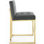 Tabouret de bar en acier inoxydable Privy Performance de Modway-240865241-240901632-240901840