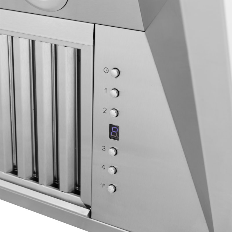 36" 400 CFM Ducted Island Range Hood in Stainless Steel