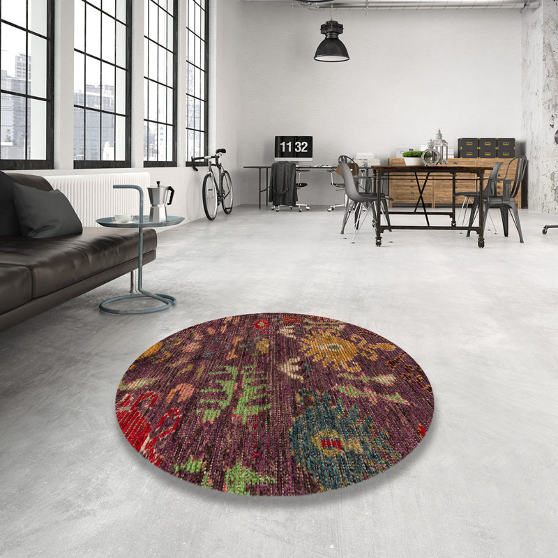 Abstract Indoor Rug, Round 3'