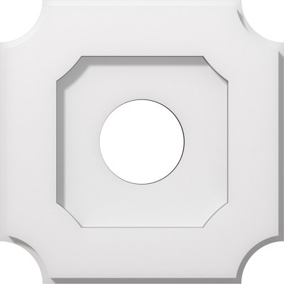 Médaillon de plafond contemporain en PVC de qualité architecturale 10 po x P 3 po x P 6 po x P 1 po