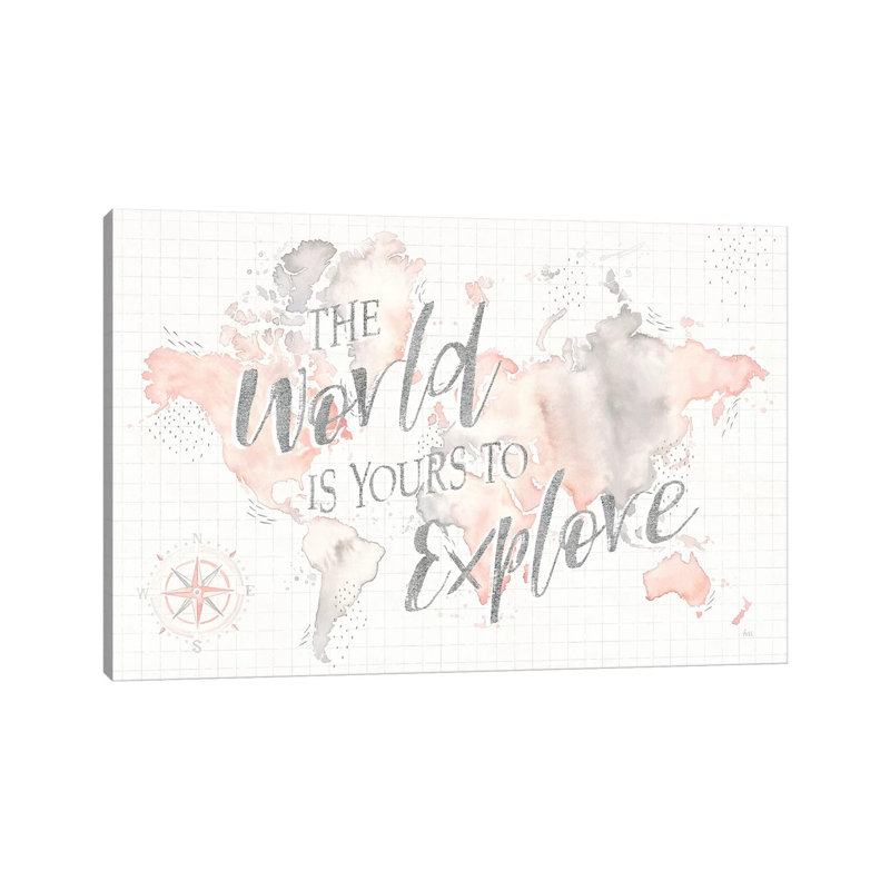 Wonderful World I by Laura Marshall - Wrapped Canvas Print, 66.04cm H x 101.6cm W x 1.91cm D