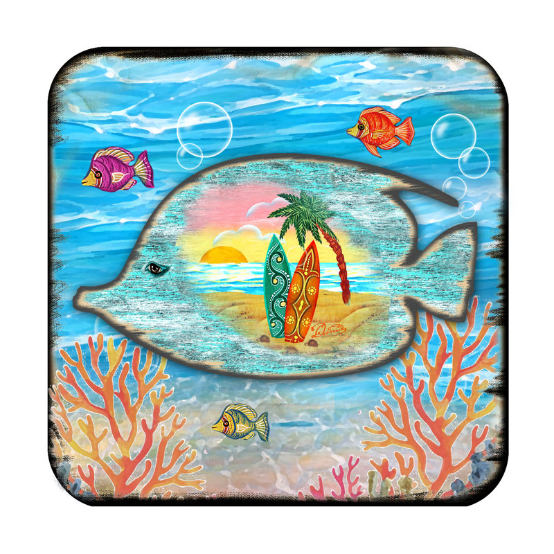 Sous-verre fish