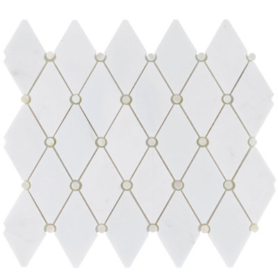 11.5" x 12.75" Marble Mosaic Tile