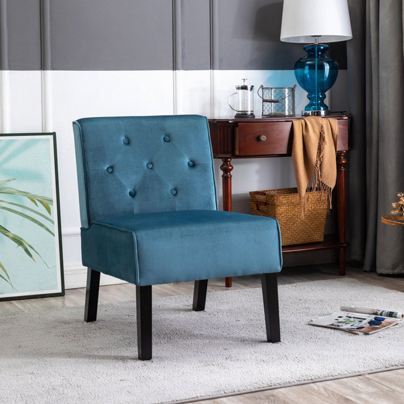Fauteuil d'appoint 53 po Reese, Blue Velvet