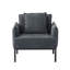 Fauteuil d'appoint avec coussin, méridienne moderne et minimaliste pour salon, chambre à coucher
