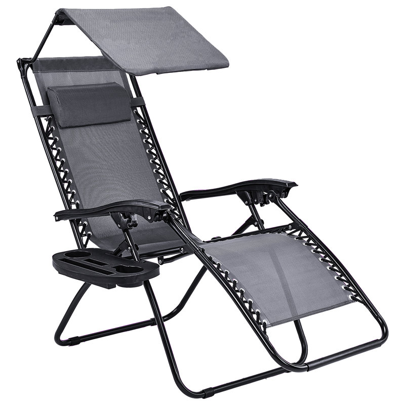 Leonetti Folding Zero Gravity Chair, Gray