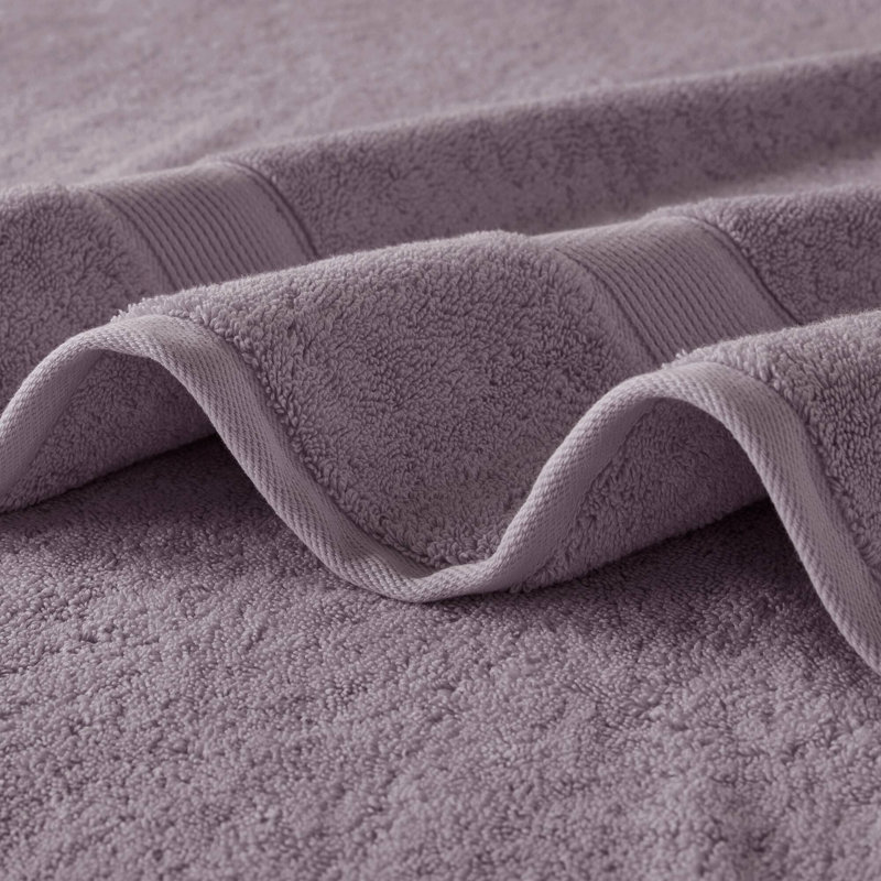 Ensemble de serviettes 100% coton absorbant 800GSM, Mauve clair