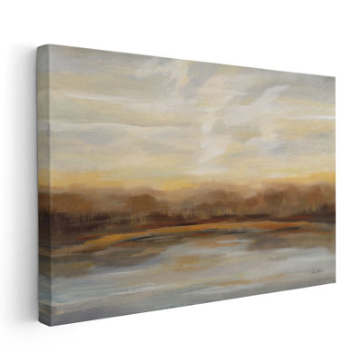 «Fall Lake Sunset», reproduction d'art sur toile