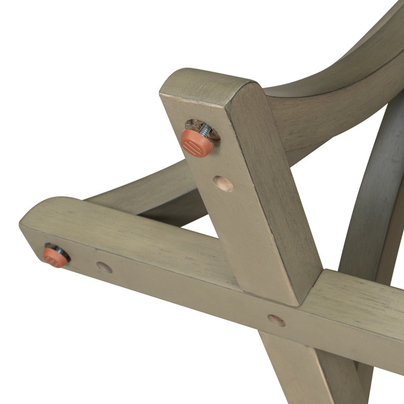 Console Table With Curved Legs, Gray