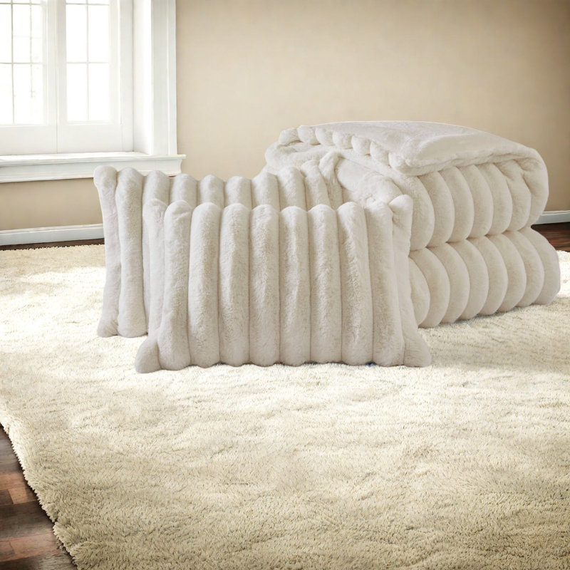 Luxurious Faux Fur Bedding Sets, Ultra-soft Comforter For Home