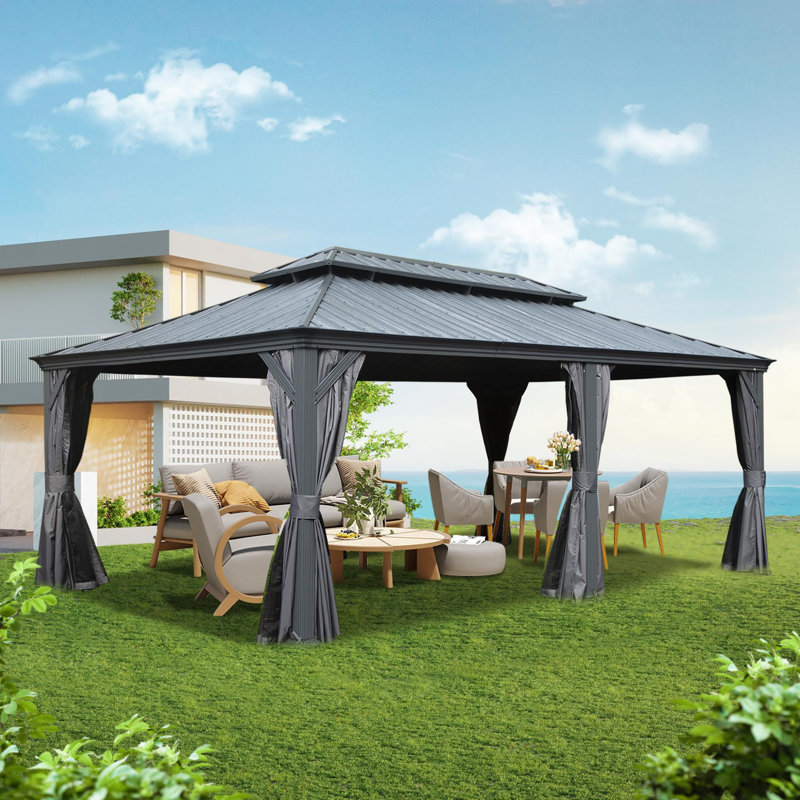 Abri extérieur en métal pour patio