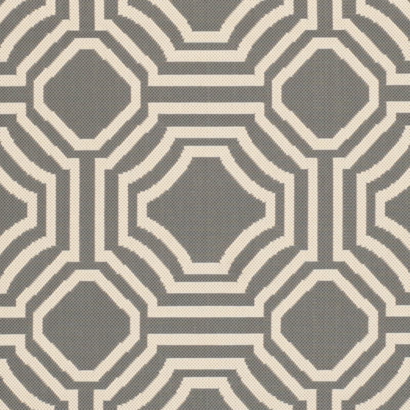 Tapis intérieur / extérieur gris foncé / beige Arneshia, Rectangle 9 pi x 12 pi