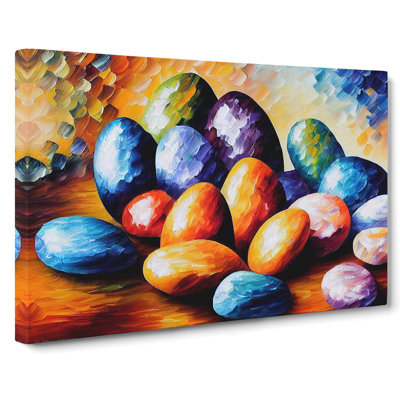 Shimmering River Pebbles Vol.4 - Wrapped Canvas