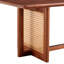 Table basse rectangulaire en bois massif imitation rotin de style chinois-921419601-921419598