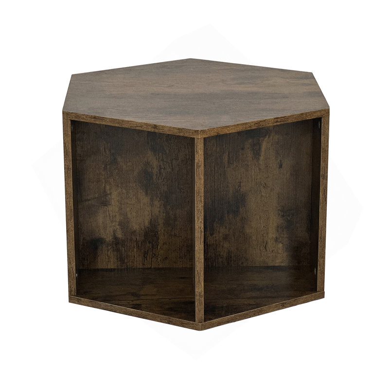 23.62" Hexagonal Coffee Table Side Table Nightstand