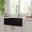 CASAINC Single Bowl Black Fireclay Farmhouse Kitchen Sink With Faucet Included-101121569