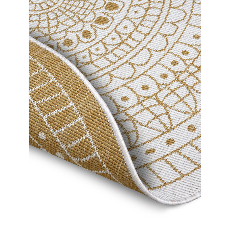 Round Oriental Indoor / Outdoor Area Rug, Round 200cm