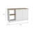 Kitchen Island With Large Countertop, Open Storage Shelves And Double Door Cabinet-65794974-65794975