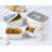 Kitchen Details 8-Piece Rectangular Wheat Straw Food Storage Containers Set with Clear Vents | Eco-Friendly | Durable | Stackable