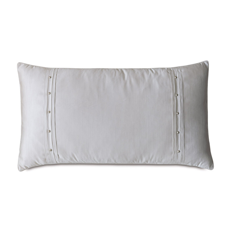 Vionnet Lucent Polyester Zipper Sham, King, Lucent Silver