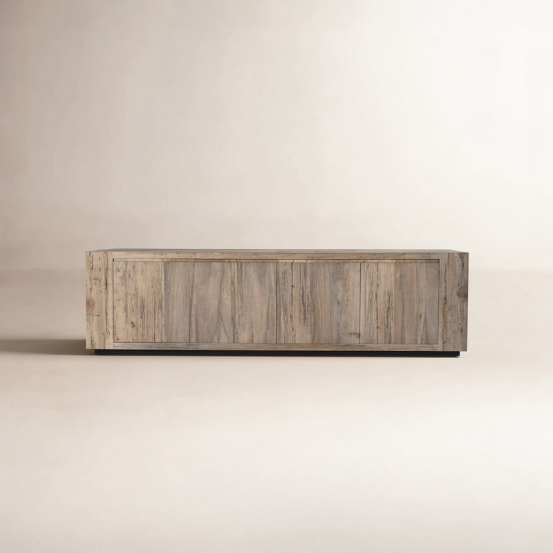 Lockney 94.5'' Sideboard, Rustic Wormwood Oak