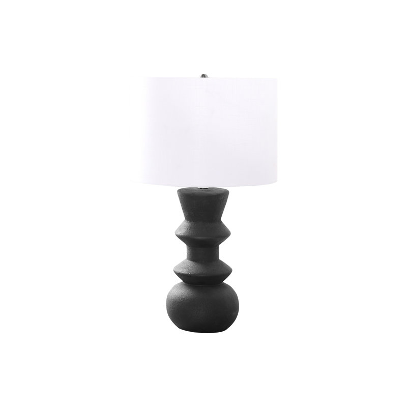 Lighting, 26 po, céramique, abat-jour, contemporain, Noir