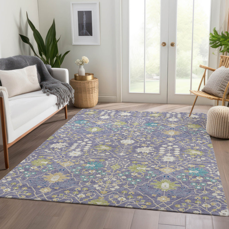 Premium Machine Washable Guada AMF1009 Oriental Rug, Rectangle 10' x 14'