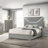 Gloss Panel Bed LED Headboard-1842666541