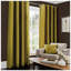 Luxury Faux Silk Lined Eyelet Curtains Pair - Elegant Window Drapes with Solid Colour Finish for Living Room Bedroom Dining Room Home Décor-126391881-126391892