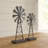 2 Piece Nitu Windmill Sculpture Set