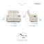 Ensemble de salon inclinable 3 pièces en similicuir Pearces