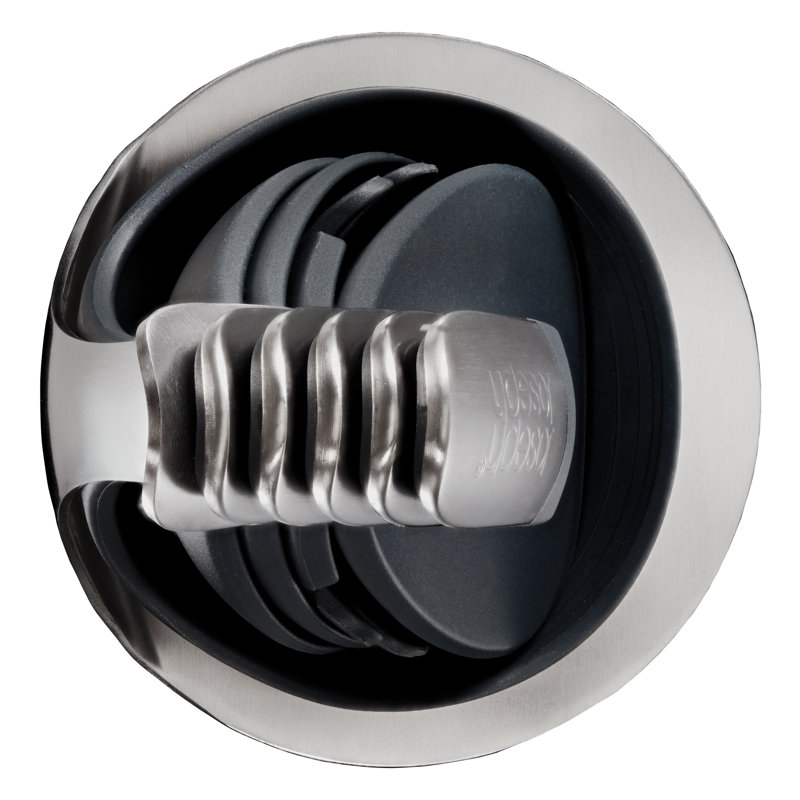 Compact Black and Stainless Steel 5-Piece Nesting Utensil Set