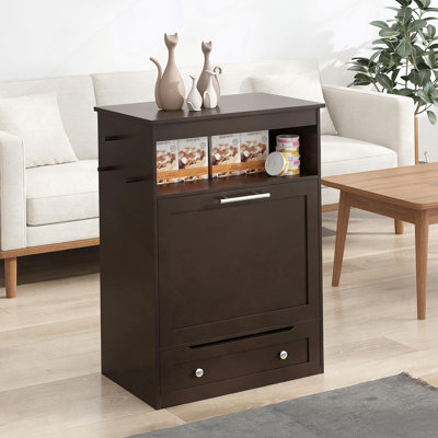 Contenant de nourriture pour chien, armoire de rangement pour station d'alimentation pour animaux