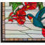 Floral Hummingbird Stained Glass Window