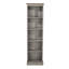 Whiffletree Tall Narrow 5 Shelf Bookcase, Grey and Antique Wax Finish, Corona Design