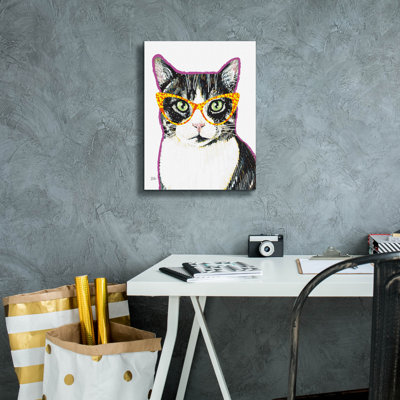 Art mural sur toile Trinx «Bespectacled Pet 3» par Melissa Averinos