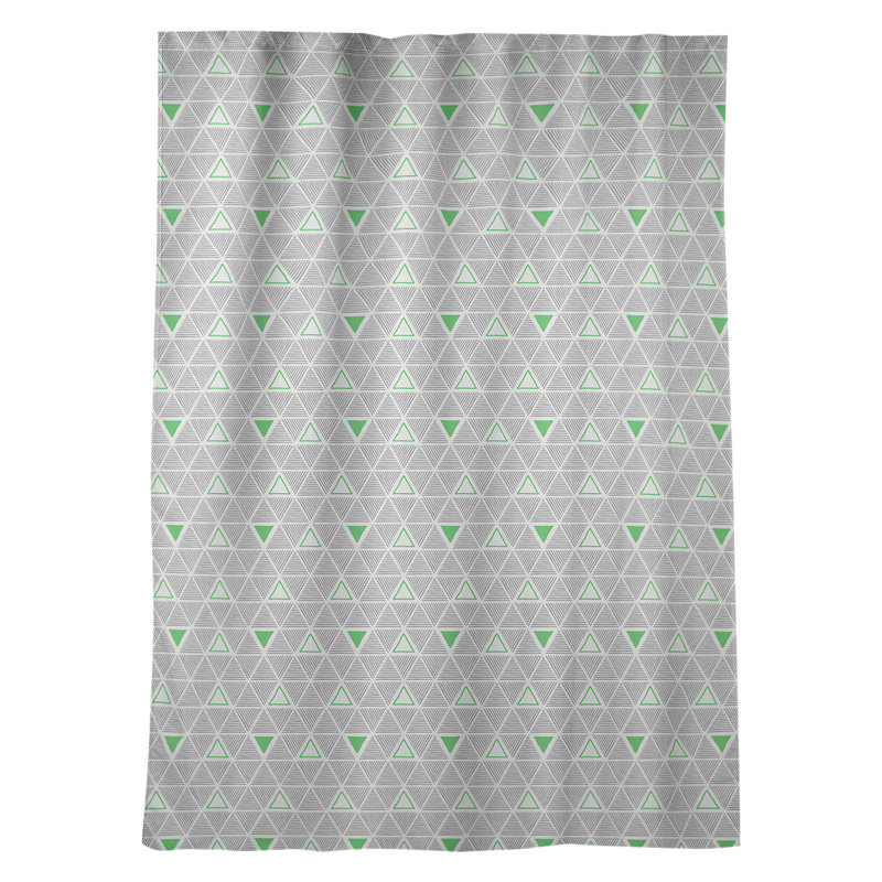 Jordao Room Darkening Curtain Single Panel, Green/Gray