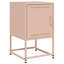 Aujah 36cm W Steel Bedside Table-536426986