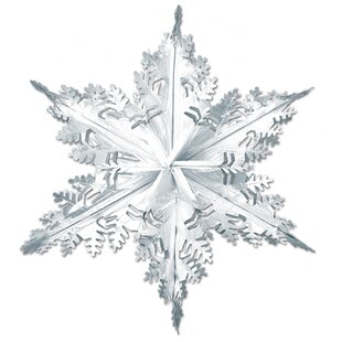Winter Wonder Lane White & Silver Sequined Snowflake Faux Fur