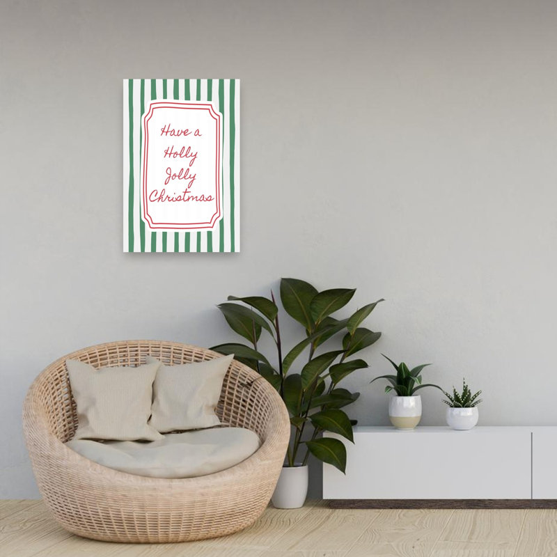 «Have A Holly Jolly Christmas», reproduction d'art murale abstraite classique, 24" H x 16" W