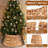 Woven Hyacinth Christmas Tree Collar Basket – Rustic Base Cover